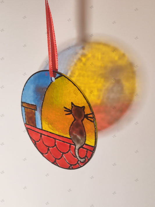 Gato en el tejado