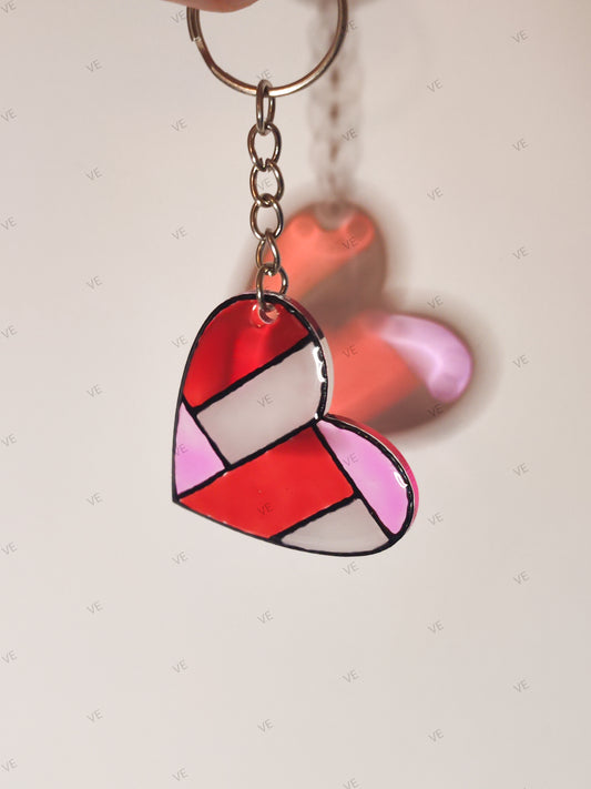 Llavero corazón rojo