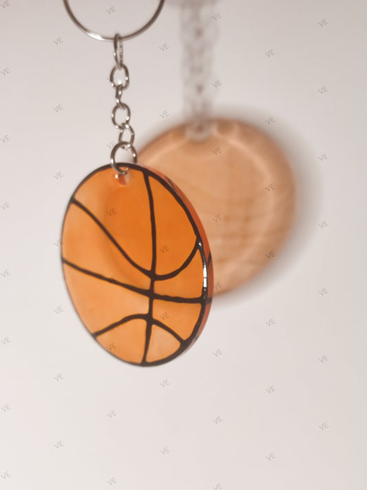 Llavero redondo de baloncesto