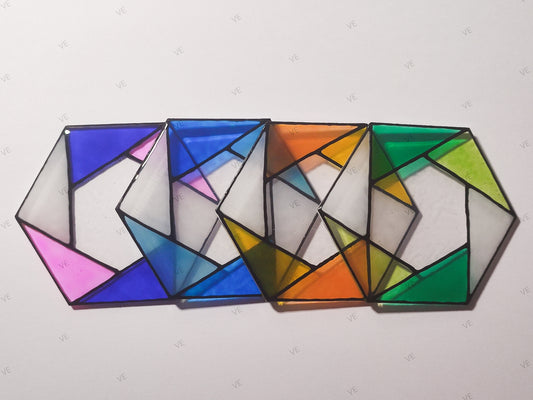 Posavasos de mosaico triangular